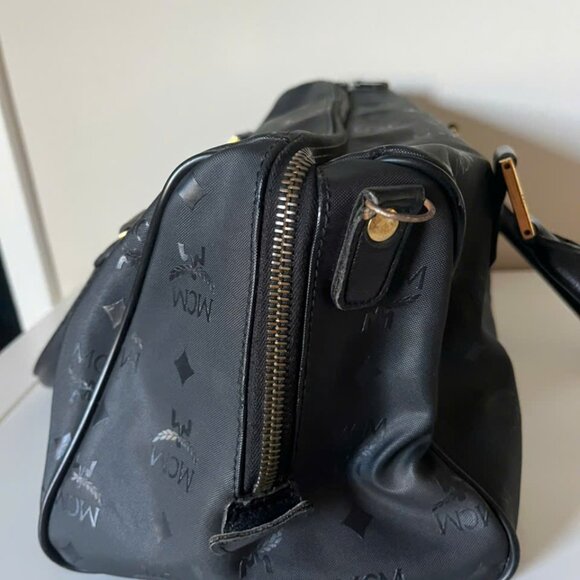 MCM Visetos Black Monogram Speedy Bag - Picture 3 of 14